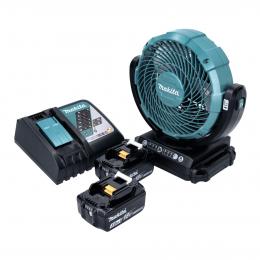 Makita DCF 102 RF Akku Ventilator Lüfter 18 V 18 cm + 2x Akku 3,0 Ah + Ladegerät