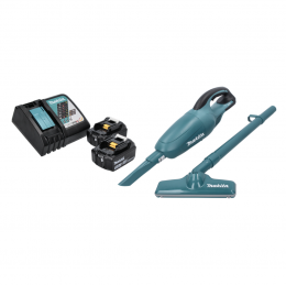 Makita DCL 180 RF Akku Staubsauger 18 V Grün + 2x Akku 3,0 Ah + Ladegerät