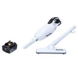 Makita DCL 181 FF1 W Akku Staubsauger 18 V Weiß + 1x Akku 3,0 Ah - ohne Ladegerät