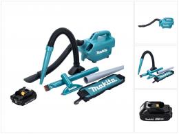 Makita DCL 184 A1 Akku Staubsauger 18 V 54 mbar 0,5 l + 1x Akku 2,0 Ah - ohne Ladegerät