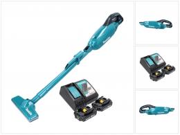 Makita DCL 280 FRA Akku Staubsauger 18 V Brushless + 2x Akku 2,0 Ah + Ladegerät