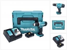 Makita DDF 453 RA1J Akku Bohrschrauber 18 V 42 Nm + 1x Akku 2,0 Ah + Ladegerät + Makpac