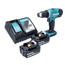 Makita DDF 453 RF Akku Bohrschrauber 18 V 42 Nm + 2x Akku 3,0 Ah + Ladegerät