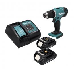 Makita DDF 453 SYX4 Akku Bohrschrauber 18 V 42 Nm + 2x Akku 1,5 Ah + Ladegerät 