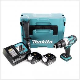 Makita DDF 458 RFJ 18V Akku Bohrschrauber 91 Nm im Makpac mit 2x 3,0 Ah Akku und Ladegerät