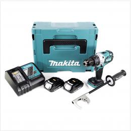 Makita DDF 481 RAJ Akku Bohrschrauber 18 V 115 Nm Brushless + 2x Akku 2,0 Ah + Ladegerät + Makpac