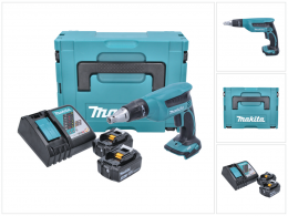 Makita DFS 451 RFJ Akku Schnellbauschrauber 18 V 4000 U/min + 2x Akku 3,0 Ah + Ladegerät + Makpac