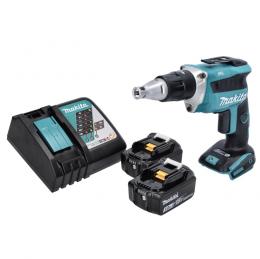 Makita DFS 452 RF Akku Schnellbauschrauber 18 V Brushless + 2x Akku 3,0 Ah + Ladegerät