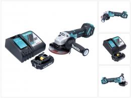 Makita DGA 515 RA1 Akku Winkelschleifer 18 V 125 mm Brushless + 1x Akku 2,0 Ah + Ladegerät