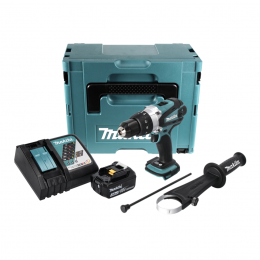 Makita DHP 458 RF1J Akku Schlagbohrschrauber 18 V 91 Nm + 1x Akku 3,0 Ah + Ladegerät + Makpac