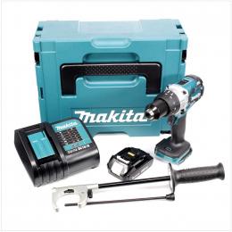 Makita DHP 481 SA1J Akku Schlagbohrschrauber 18 V 115 Nm Brushless + 1x Akku 2,0 Ah + Ladegerät + Makpac