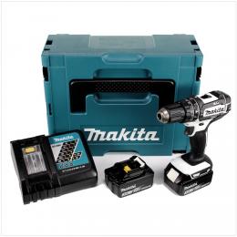 Makita DHP 482 RFJ W Akku Schlagbohrschrauber 18V 62Nm + 2x Akkus 3,0Ah + Ladegerät + Makpac