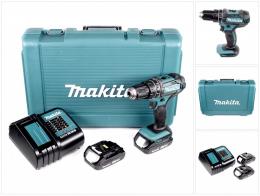 Makita DHP 482 SAE Akku Schlagbohrschrauber 18 V 62 Nm + 2x Akku 2,0 Ah + Ladegerät + Koffer