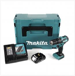 Makita DHP 483 RA1J Akku Schlagbohrschrauber 18 V 40 Nm Brushless + 1x Akku 2,0 Ah + Ladegerät + Makpac