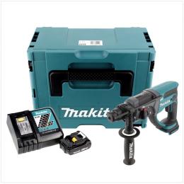 Makita DHR 202 RA1J Akku Kombihammer 18 V 2,0 J SDS Plus + 1x Akku 2,0 Ah + Ladegerät + Makpac