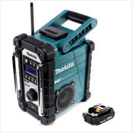 Makita DMR 110 A1 Digital Baustellen Radio 7,2 - 18 V DAB+ + 1x Akku 2,0 Ah - ohne Ladegerät