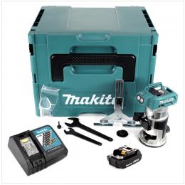 Makita DRT 50 RA1J Akku Multifunktionsfräse 18 V Brushless +1x Akku 2,0 Ah + Ladegerät + Makpac
