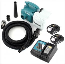 Makita DVC 350 RF Akku Staubsauger 18V + 2x Akku 3,0Ah + Ladegerät 