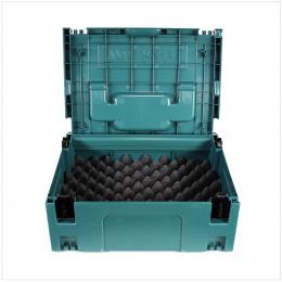 Makita MAKPAC 2 Systemkoffer - mit Universaleinlage für Makita 18 V Akku Geräte Schrauber Sägen Schleifer