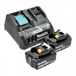 Makita Power Source Kit 18 V mit 2x BL 1830 B Akku 3,0 Ah ( 2x 197599-5 ) + DC 18 RE Multi Schnell Ladegerät ( 198720-9 )