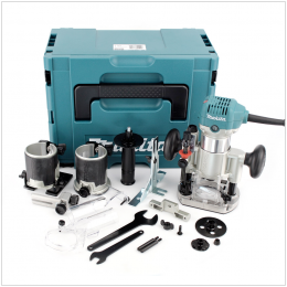Makita RT 0700 CX2J - 710 W Oberfräse und Trimmer im Makpac