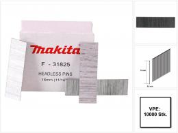 Makita Stifte Pins 18 x 0,6 mm 10000 Stück ( F-31825 ) für Akku Pintacker DPT351 / DPT353