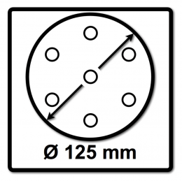 Makita Stützteller Schleifteller 125 mm ( 197922-4 ) für Exzenterpolierer DPO / PO