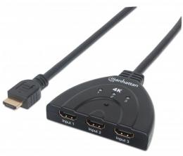 MANHATTAN 4K 3-Port HDMI-Switch