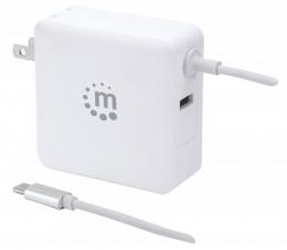 MANHATTAN Power Delivery USB-Ladegert mit integriertem USB-C-Kabel 60 W