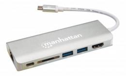 MANHATTAN SuperSpeed USB-C Multiport-Adapter