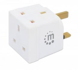 MANHATTAN UK 2-fach Steckdosenadapter