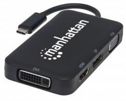 MANHATTAN USB-C 4-in-1 Audio/Video-Konverter