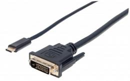 MANHATTAN USB-C auf DVI-Adapterkabel
