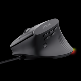 MAU Trust Gaming GXT145 REXXA Gaming Maus ergonomische vertikale Gaming Maus mit RGB-Beleuchtung