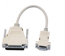 Maus-Modem Adapterkabel, DSub 9 auf DSub 25, Bu.-St., 0,25m, beige