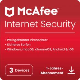 McAfee Internet Security [3 Geräte - 1 Jahr]