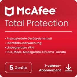McAfee Total Protection [5 Gerät - 1 Jahr]