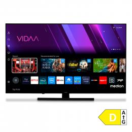 MEDION LIFE MD 850600 QLED Smart-TV, 125,7 cm (50'') Ultra HD Display, HDR, Dolby Vision®, MEMC, PVR ready, VIDAA App Store, NETFLIX, Disney+, Paramount+ & Amazon Prime Video App, Bluetooth®, DTS X, Dolby Atmos®, HD Triple Tuner