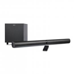 MEDION LIFE® P61450 2.1 Soundbar, perfekte Ergänzung für den TV, 2-in1 - flexibel aufstellbar, Bluetooth® 5.3, kraftvolle 2 x 30 W + 60 W (RMS) Subwoofer