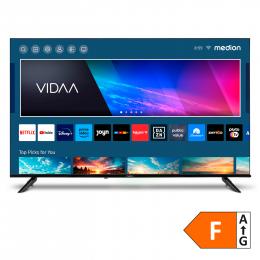 MEDION LIFE® X14308 (MD 31640) Ultra HD LCD Smart-TV, 108 cm (43'') Ultra HD Display, HDR, PVR ready, NETFLIX, Prime Video, Disney+, DAZN, Paramount+ App, VIDAA Store, Bluetooth®, HD Triple Tuner, CI+