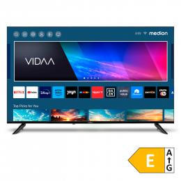 MEDION LIFE® X15024 (MD 31651) Ultra HD LCD Smart-TV, 125,7 cm (50'') Ultra HD Display, HDR, PVR ready, NETFLIX, Prime Video, Disney+, DAZN, Paramount+ App, VIDAA Store, Bluetooth®, HD Triple Tuner, CI+ Schnittstelle