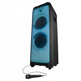 MEDION LIFE® X61200 Partylautsprecher, Bluetooth®-Soundsystem, LED-Frontpanel mit spektakulärer & mehrfarbiger Lichtshow, 16 Performance Pads für Licht & Sound, 2 x 80 W RMS (B-Ware)