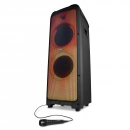 MEDION LIFE® X61350 Partylautsprecher, Bluetooth®-Soundsystem, LED-Frontpanel mit spektakulärer & mehrfarbiger Lichtshow, 16 Performance Pads für Licht & Sound, kraftvolle 540 W RMS Gesamtleistung