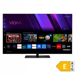 MEDION LIFE® X8502501 (MD 850300) LCD Smart-TV, 125,7 cm (50'') Ultra HD Display, HDR, Dolby Vision®, MEMC, PVR ready, VIDAA App Store, NETFLIX, Disney+, Paramount+ & Amazon Prime Video App, Bluetooth®, DTS X, Dolby Atmos®, HD Triple Tuner
