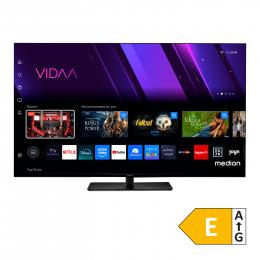 MEDION LIFE® X8552501 (MD 855300) LCD Smart-TV, 138,8 cm (55'') Ultra HD Display, HDR, Dolby Vision®, MEMC, PVR ready, VIDAA App Store, NETFLIX, Disney+, Paramount+ & Amazon Prime Video App, Bluetooth®, DTS X, Dolby Atmos®, HD Triple Tuner