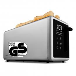MEDION MEDION LIFE Toaster MD12103, 2 lange Toastschlitze für bis zu 4 Toasts, LED Sensor-Touch-Display, 7 Bräunungsstufen und 5 Automatikprogramme