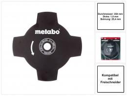 Metabo Grasmesser 4 flügelig für Freischneider ( 628433000 ) 254 x 1,5 x 25,4 mm