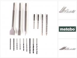 Metabo Meißel- und Bohrer Zubehör Set 16tlg. SDS plus - Bauhandwerk ( 624637000 )