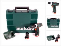 Metabo Power Maxx BS 10,8 Akku Bohrschrauber 10,8V + 2x Akku 2,0Ah + Ladegerät + Koffer ( 600080500 )