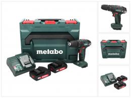 Metabo SB 18 Akku Schlagbohrschrauber 18 V 48 Nm ( 602245560 ) + 2x Akku 2,0 Ah + Ladegerät + metaBOX